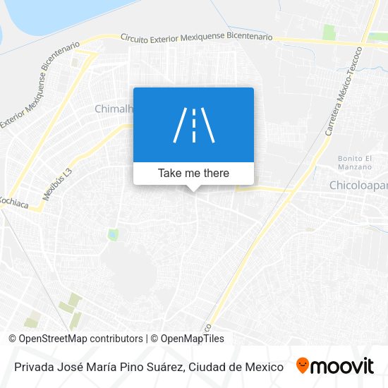 Privada José María Pino Suárez map
