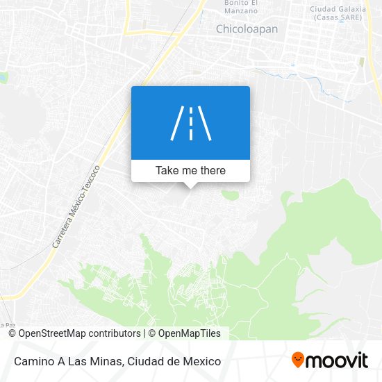 Camino A Las Minas map