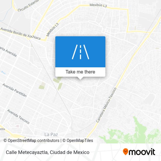 Mapa de Calle Metecayaztla