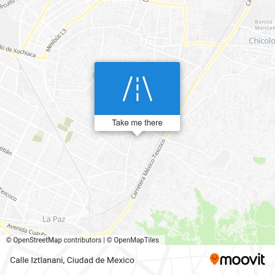 Mapa de Calle Iztlanani