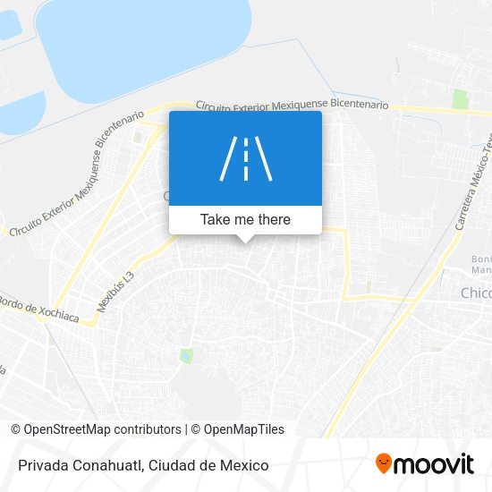 Mapa de Privada Conahuatl