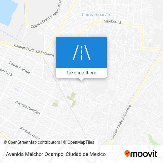 Avenida Melchor Ocampo map