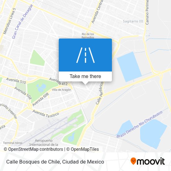Calle Bosques de Chile map