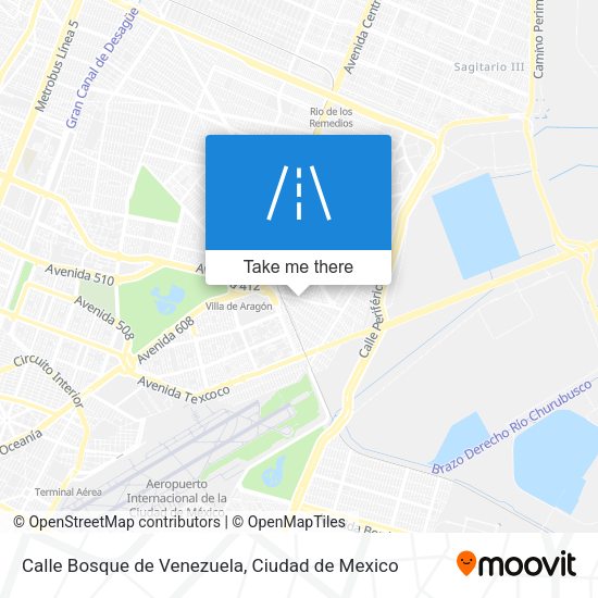 Mapa de Calle Bosque de Venezuela