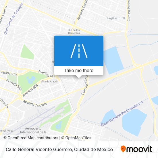 Calle General Vicente Guerrero map