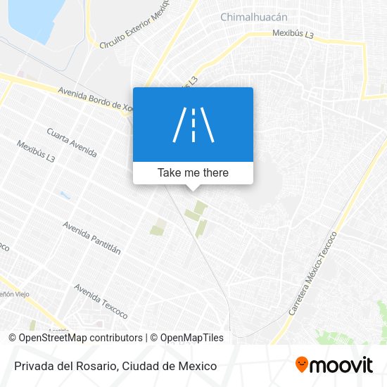 Privada del Rosario map