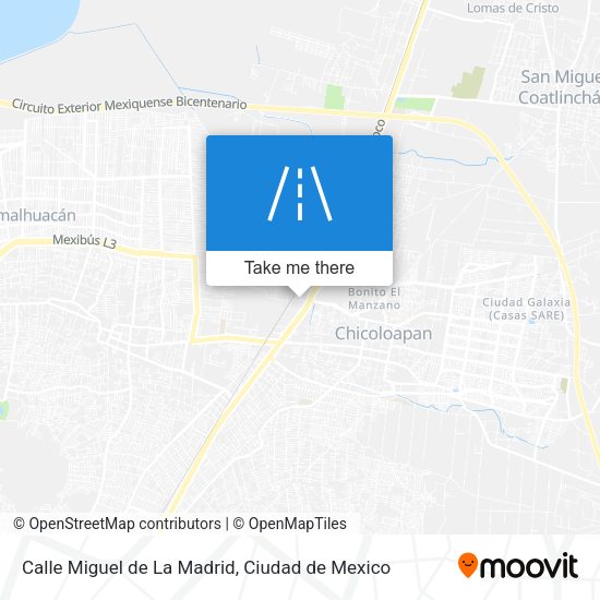 Mapa de Calle Miguel de La Madrid