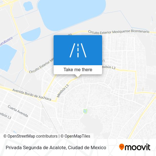 Mapa de Privada Segunda de Acalote