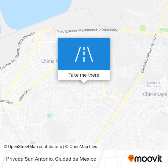 Privada San Antonio map