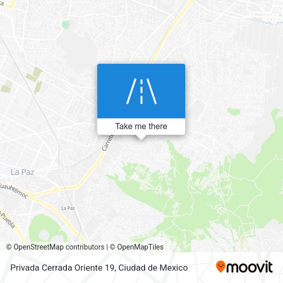 Mapa de Privada Cerrada Oriente 19