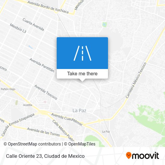 Mapa de Calle Oriente 23