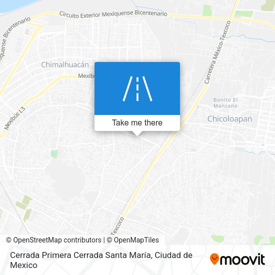 Cerrada Primera Cerrada Santa María map