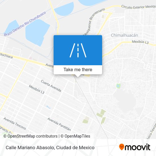 Mapa de Calle Mariano Abasolo