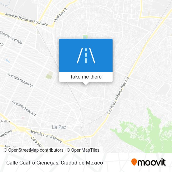 Calle Cuatro Ciénegas map