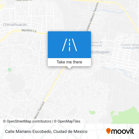 Mapa de Calle Mariano Escobedo