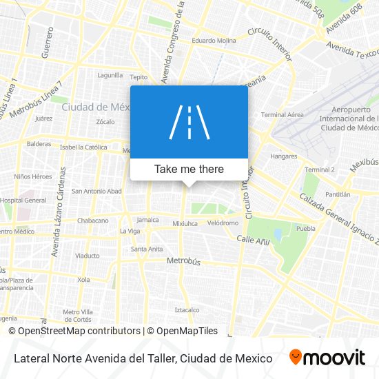 Lateral Norte Avenida del Taller map