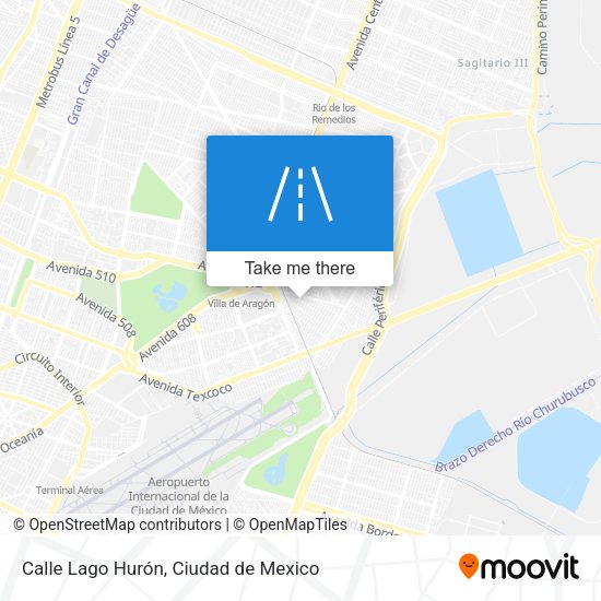 Mapa de Calle Lago Hurón
