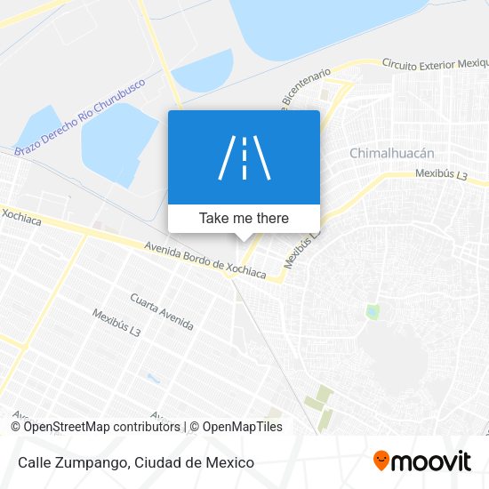 Mapa de Calle Zumpango