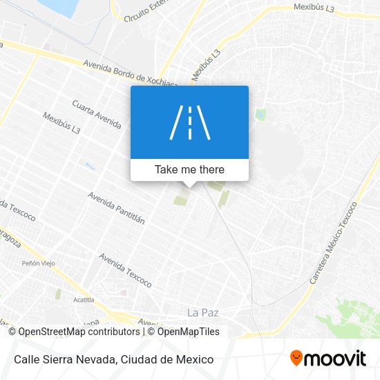 Calle Sierra Nevada map