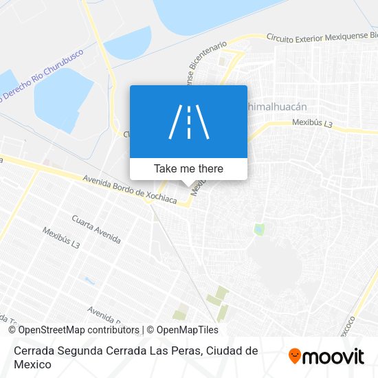 Cerrada Segunda Cerrada Las Peras map