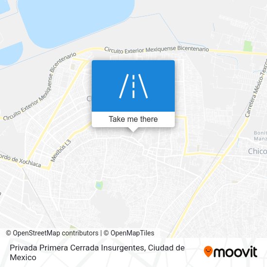 Mapa de Privada Primera Cerrada Insurgentes