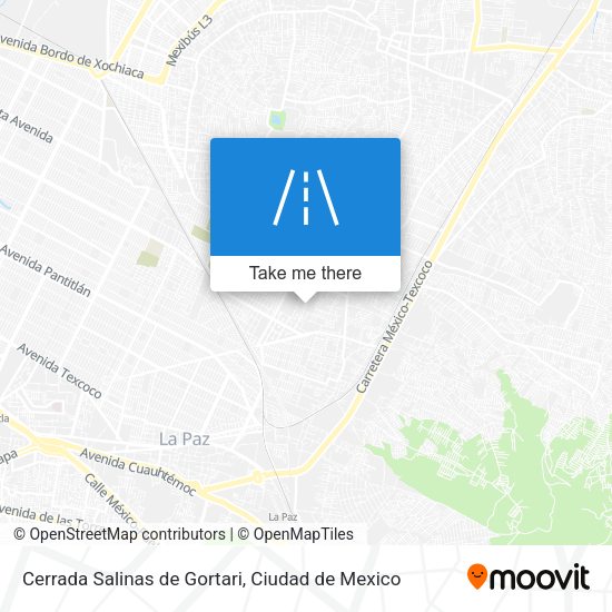 Mapa de Cerrada Salinas de Gortari