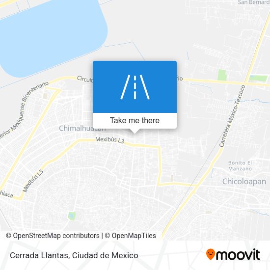 Mapa de Cerrada Llantas