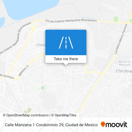 Mapa de Calle Manzana 1 Condominio 29