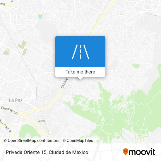 Privada Oriente 15 map
