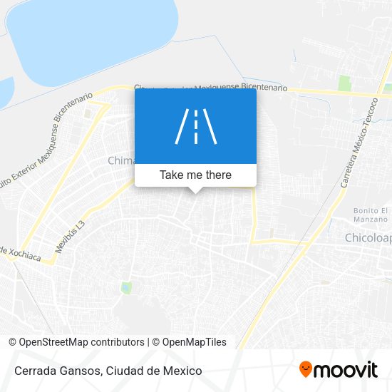 Cerrada Gansos map