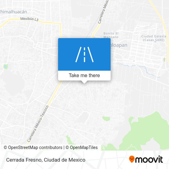 Cerrada Fresno map