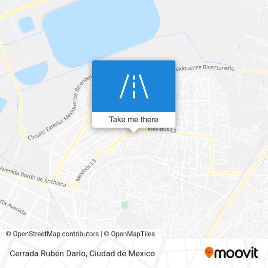 Mapa de Cerrada Rubén Dario