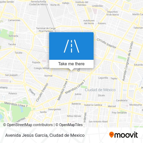 Mapa de Avenida Jesús García