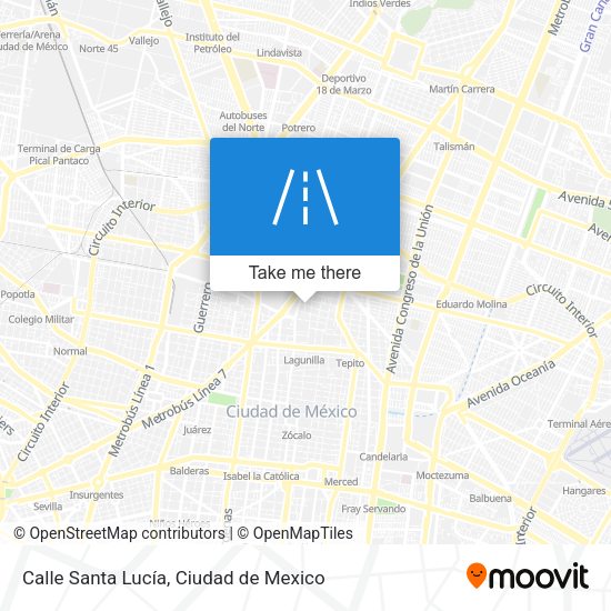Calle Santa Lucía map
