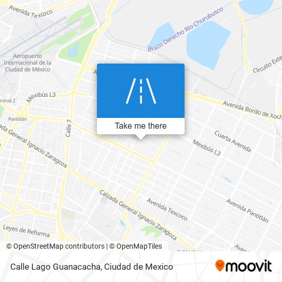 Calle Lago Guanacacha map