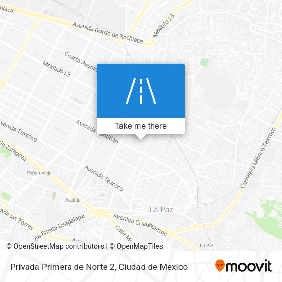 Mapa de Privada Primera de Norte 2