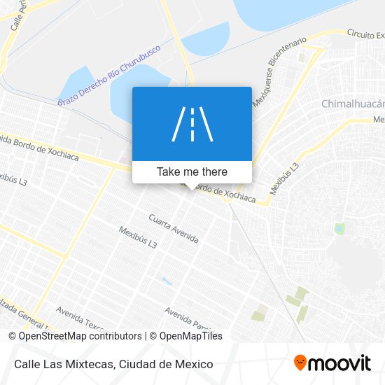Calle Las Mixtecas map