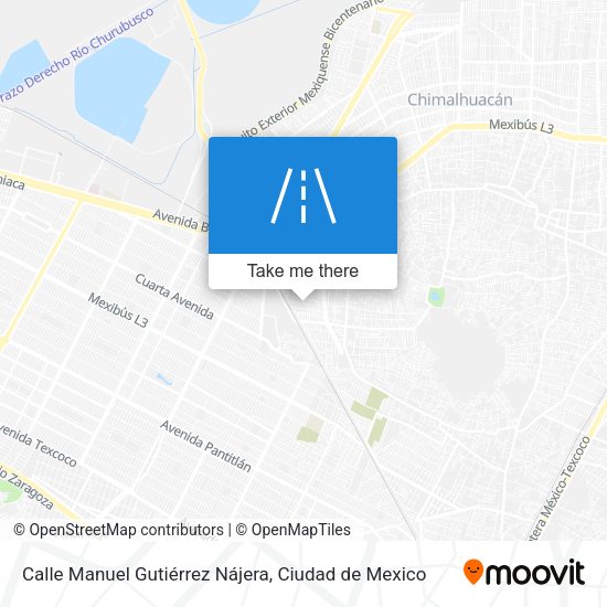 Calle Manuel Gutiérrez Nájera map