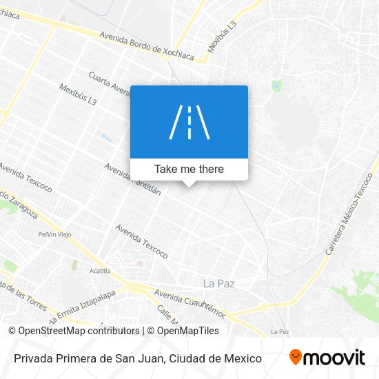 Mapa de Privada Primera de San Juan