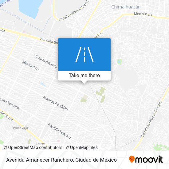 Avenida Amanecer Ranchero map