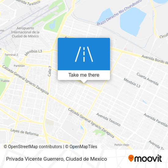 Mapa de Privada Vicente Guerrero