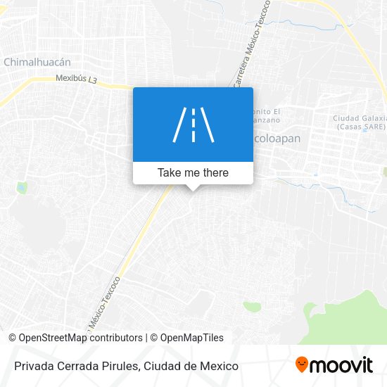 Mapa de Privada Cerrada Pirules