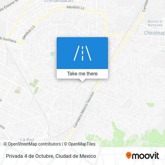 Privada 4 de Octubre map