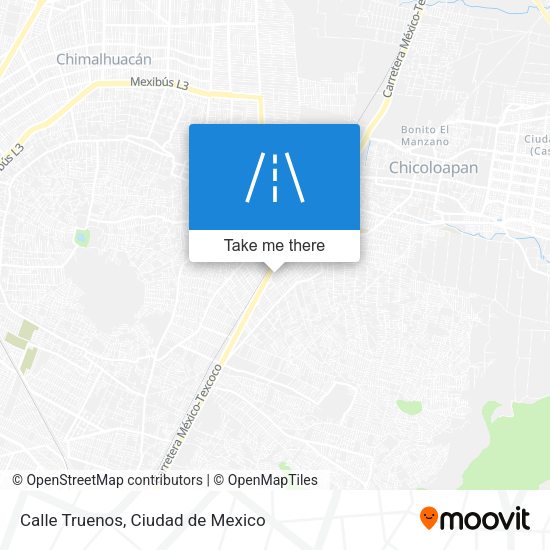 Calle Truenos map