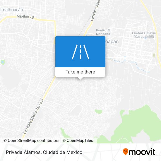 Privada Álamos map