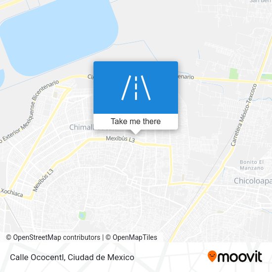 Mapa de Calle Ococentl