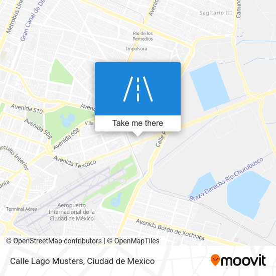 Calle Lago Musters map