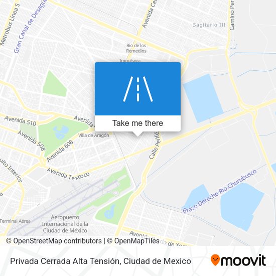 Privada Cerrada Alta Tensión map