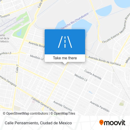 Mapa de Calle Pensamiento