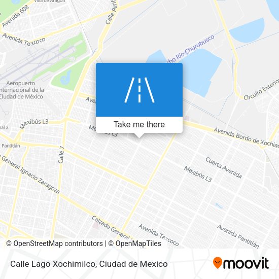 Calle Lago Xochimilco map